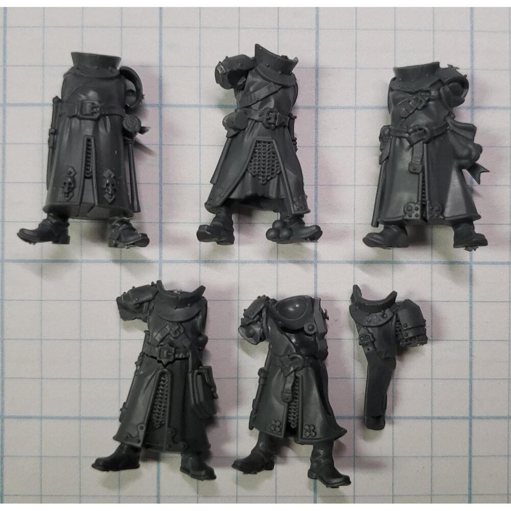 Warhammer Cities of Sigmar Bits Freeguild Fusiliers Robed Torsos & Legs Set x5 A